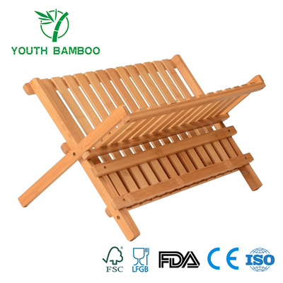 Bamboo Collapsible Dish Drying Rack