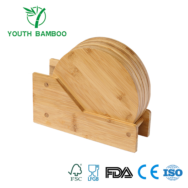 Round Bamboo Cutting Board Set