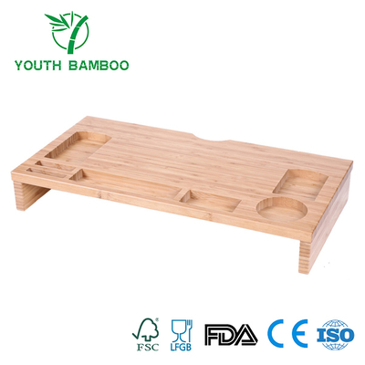 Bamboo Monitor Stand Riser Computer Desk