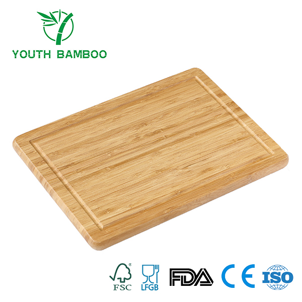 Bamboo Kitchen Cutting Board With Juice Groove