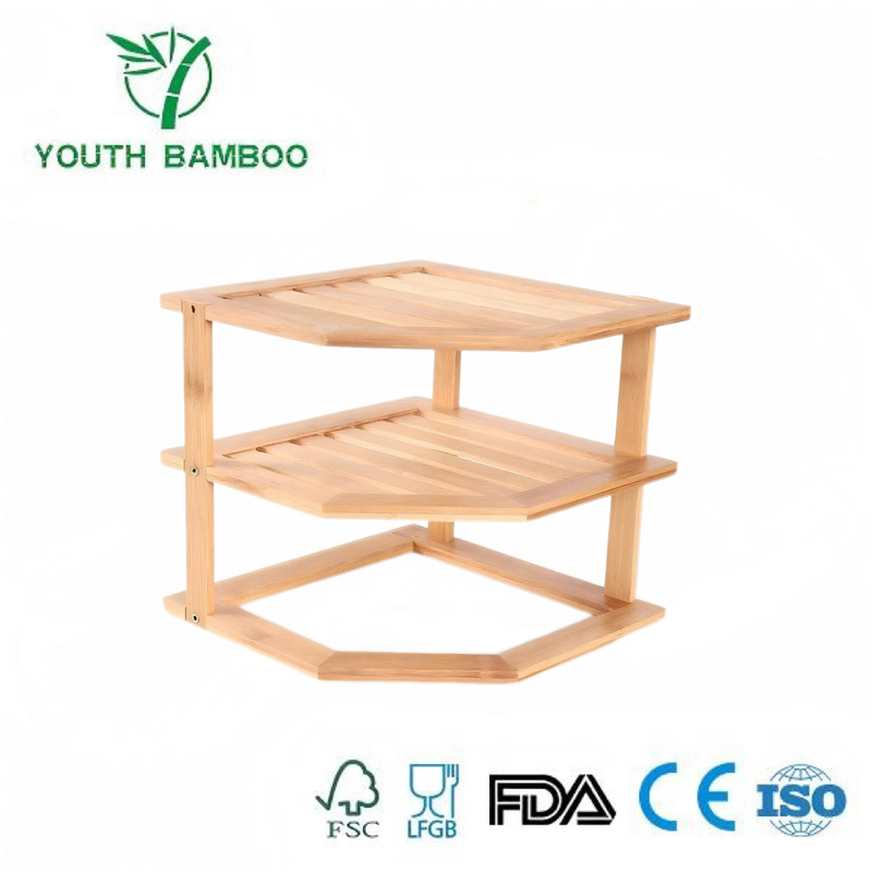 Bamboo Kitchen Corner Shelf
