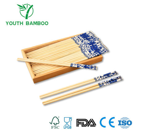 Blue And White Porcelain Bamboo Chopsticks