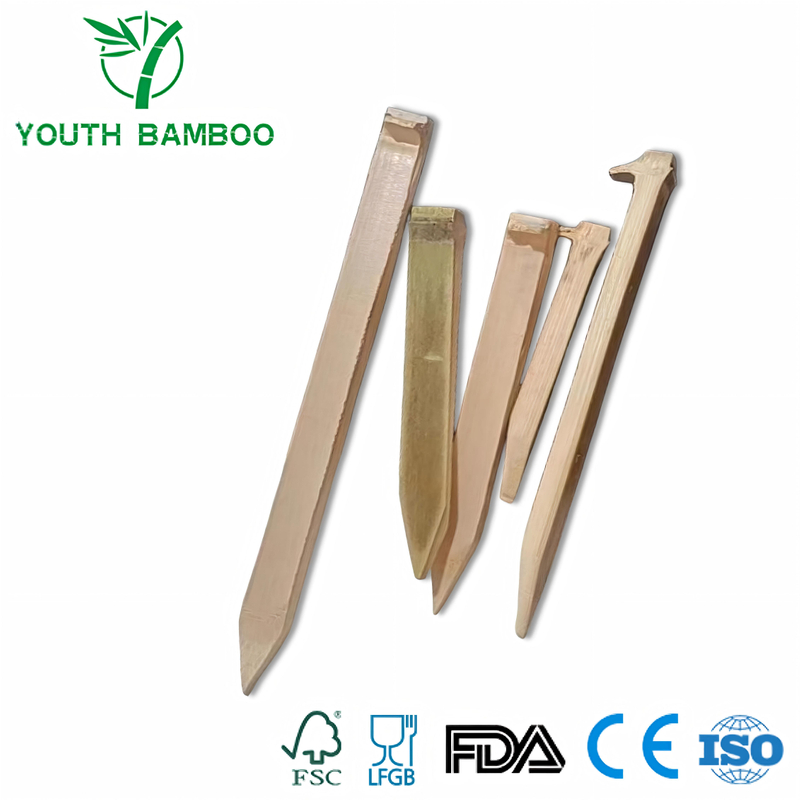 Bamboo Ground Nails | Weed Mat Pins & Greenhouse Anchors